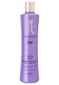 FAROUK CHI COLOR GLOSS - BLONDE ENHANCING PURPLE SHAMPOO 12oz
